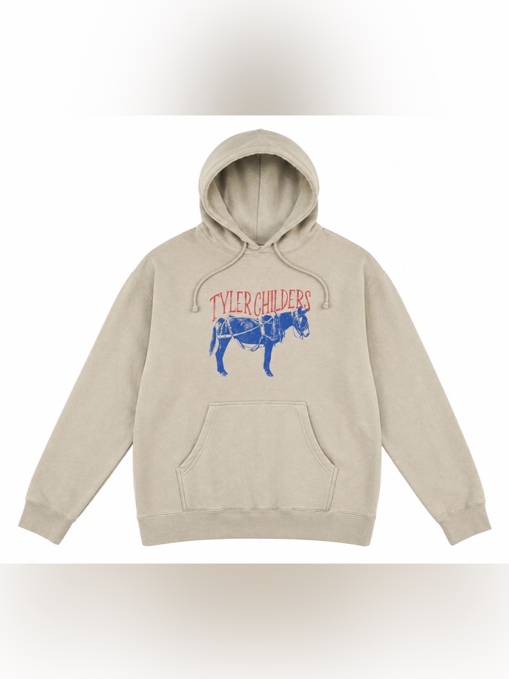 Tan Tyler Childers Donkey Concert Hoodie XL
